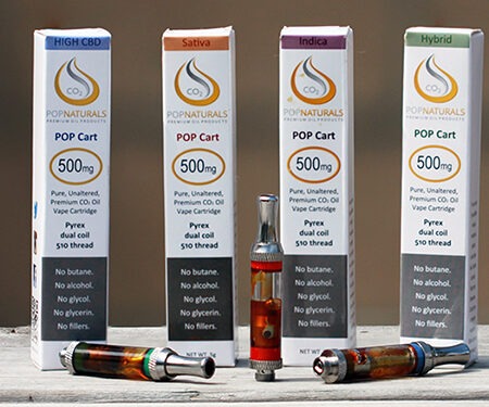 POP Naturals Cannabis Oil Cartridges