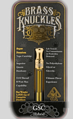 Brass Knuckles GSC High THC Cartridges