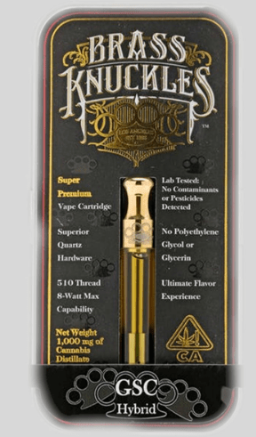 Brass Knuckles GSC High THC Cartridges