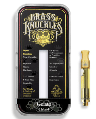 Buy Brass Knuckles Gelato High THC Cartridges Online