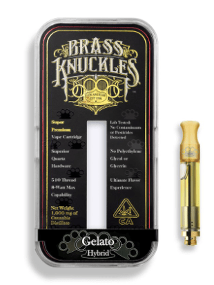 Buy Brass Knuckles Gelato High THC Cartridges Online