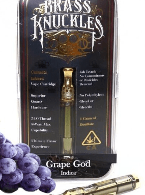 Buy Brass Knuckles Grape God High THC Cartridges